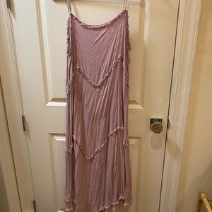 Free People, purple, cotton maxi dress